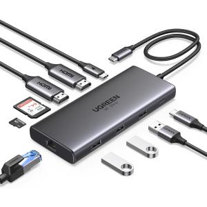 UGREEN Revodok Pro 210 10 in 1 USB Cドッキングステーション USB Cハブき MacBook Thinkpadに対応