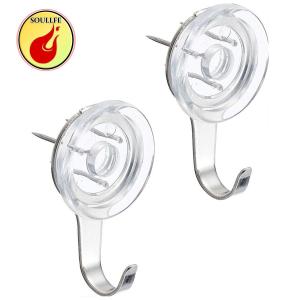 大一鋼業 石膏ボード ベニヤ 木用フック スリーピンフック クリア 2個入 00493360-001