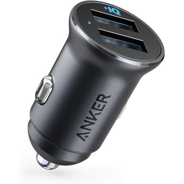 Anker PowerDrive 2 Alloy（24W 2ポートカーチャージャー)【PowerIQ...