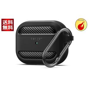 Spigen Apple AirPods Pro ケース カバー カラビナ リング 付き ワイヤレス...