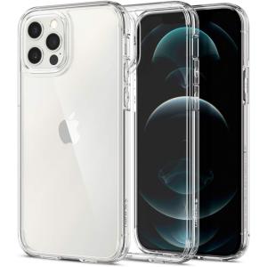 Spigen 全透明 iPhone12 用 ケース iPhone12Pro 用 ケース 6.1インチ MagSafe 対応 ケース ACS01702 (クリスタル・クリア)