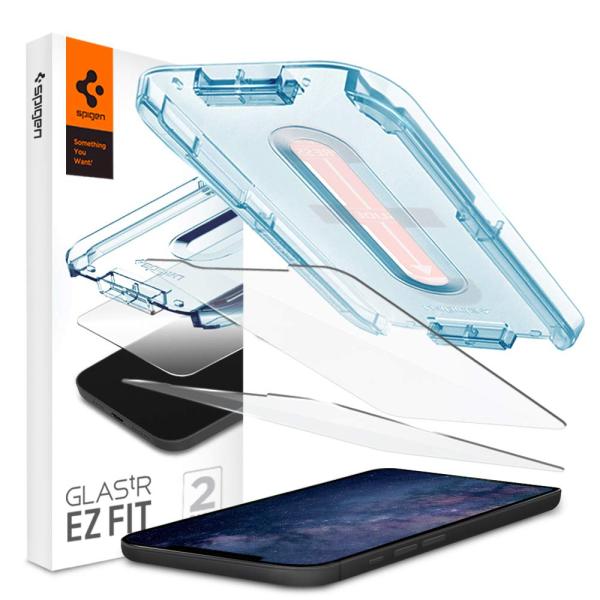 Spigen EZ Fit ガラスフィルム iPhone 12 Mini 用 貼り付けキット付き 保...