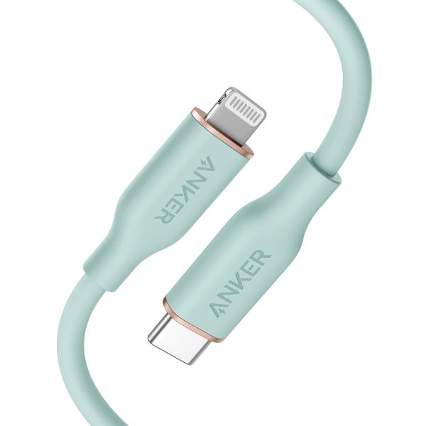 Anker PowerLine lll Flow USB-C &amp; ライトニング ケーブル MFi認証...