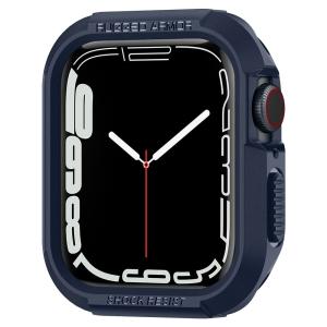 Spigen Apple Watch ケース 45mm | 44mm 【 Series 8 / SE 2 /Series 7 / SE 対応 】 保護カバー ACS02224 (ネイビー・ブルー)｜cuttingedgemss