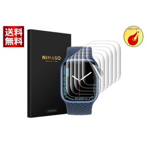 6枚組  NIMASO フィルム 45mm Apple Watch series 8 / 7 対応 apple watch 8 / 7  保護フィルム アップルウォッチ 用 NSW21J362