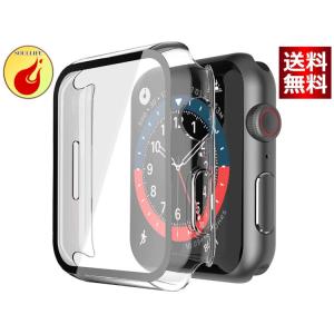 ULOE 対応 Apple Watch Series 7 45mm 用 ケース, 対応アップルウォッチ 7 45mm 保護カバー ガラスフィルム 一体型 PC素材全面保護（クリア）｜cuttingedgemss