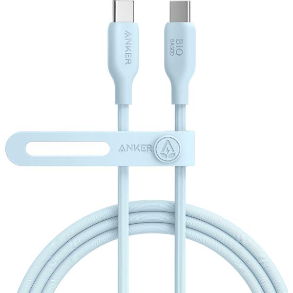 Anker 543 エコフレンドリー USB-C &amp; USB-C ケーブル 植物由来素材 100W ...