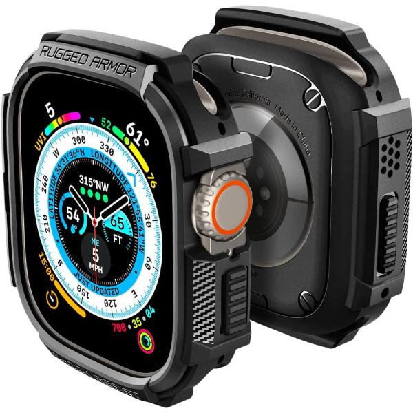 Spigen Apple Watch ケース Apple Watch Ultra 落下衝撃吸収 タフ...