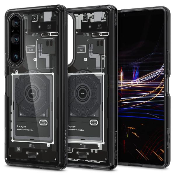 Spigen Xperia 1 V ケース クリア TPU バンパーケース 2重構造 ウルトラ・ハイ...