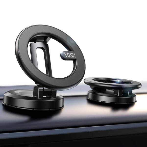 曲面対応 YOSH 2024 Mag-Safe スマホホルダー 車 Mag-Safe車載ホルダー マ...
