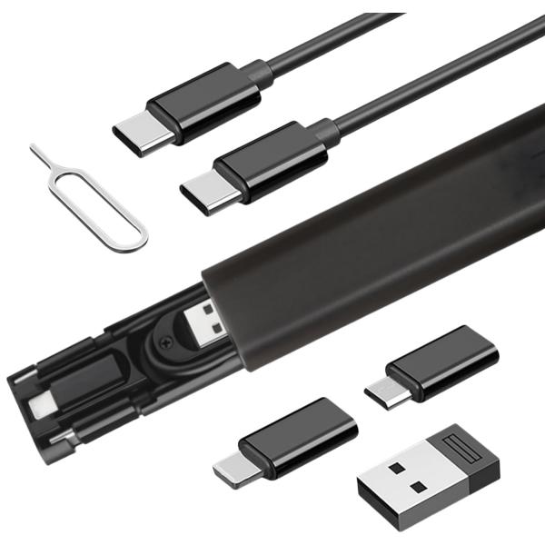 【改良型】多機能 デジタル収納ケース PD急速充電 カードスロット内蔵 6in1 スマホアクセサリー...