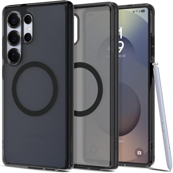 Spigen Galaxy S25 Ultra ケース Magfit対応 半透明 黄変防止 ストラッ...