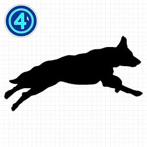 ジャーマンシェパードドッグ 犬 シルエット カ...の詳細画像4