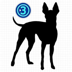 トイマンチェスターテリア 犬 シルエット カッ...の詳細画像3