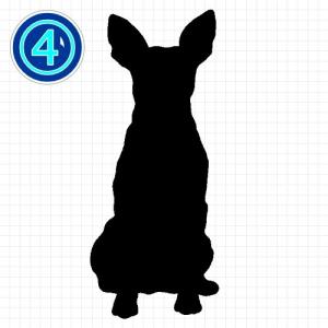 トイマンチェスターテリア 犬 シルエット カッ...の詳細画像4