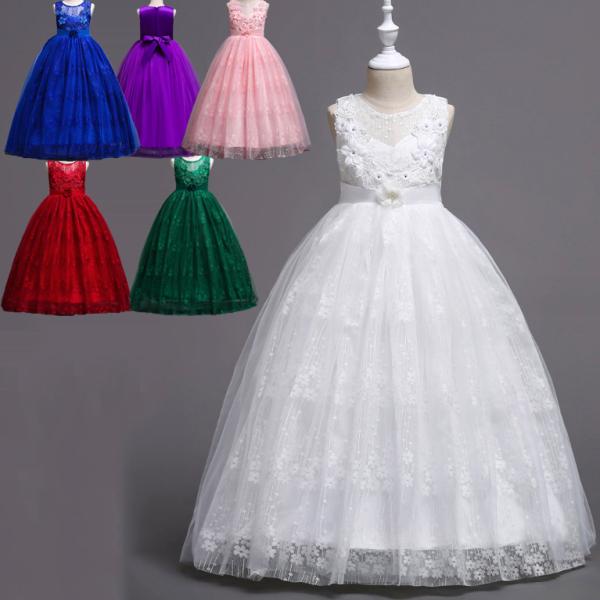 子どもドレス ジュニアドレス フォーマル用 ピアノ発表会 子供ドレス 結婚式 女の子 ドレスキッズワ...