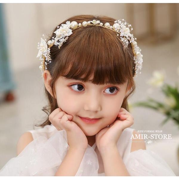 翌日発送 子供 ヘアアクセサリー 結婚式 発表会 髪飾り フラワークリップ 花 ヘッドドレス フォー...