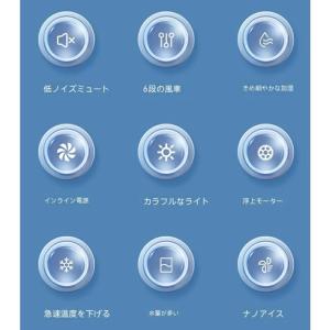 扇風機 静音 寝室 加湿ファン 冷却 羽根なし...の詳細画像4