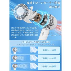 扇風機 携帯扇風機 手持ち扇風機 2024夏最...の詳細画像3