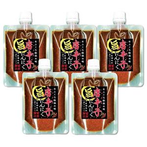 富田商店 唐辛子にんにく 5個セット 150g 万能調味料 便利なチューブタイプ 福島県 ご当地 とうがらし にんにく
