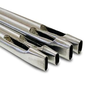 HappyHome 穴あけ 楕円 ポンチ 4本セット レザークラフト 穴あけ道具 打ち抜きポンチ 2mm6mm 3mm*8mm 4m