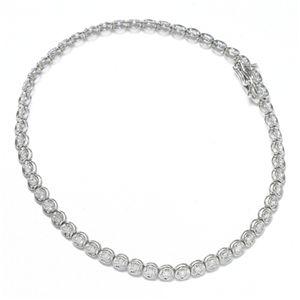 1ct ダイヤモンド　テニスブレスレット　k18 wg TS】K18 1CTダイヤモンドテニスブレスレット WG(ホワイト