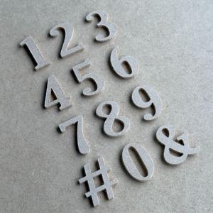 MDF アルファベット mini ( 数字 )...の詳細画像1