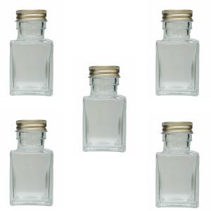 ハーバリウム 瓶 四角 50ml 5本セット キ...の商品画像