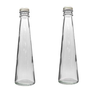 ハーバリウム 瓶 テーパー 200ml 2本セット キャップ付き 横浜ハーバリウム弐番店