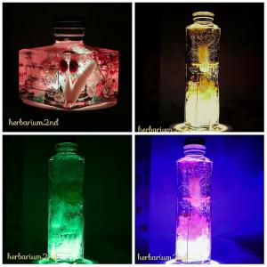 ハーバリウム LEDコースター ホワイトの詳細画像3