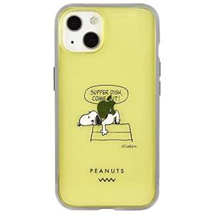 グルマンディーズ iPhone 13用 耐衝撃ケース IIIIFIT CLEAR ピーナッツ ドッグディッシュ SNG-605E