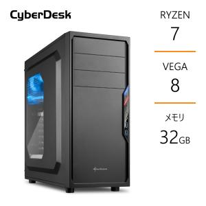 デスクトップPC Ryzen7 5700G メモリ32GB SSD1TB B550 グラボなし｜サイバーデスク