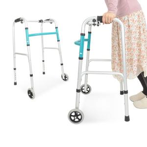 歩行器 前輪キャスター アルミ製 介助 リハビリ 歩行補助