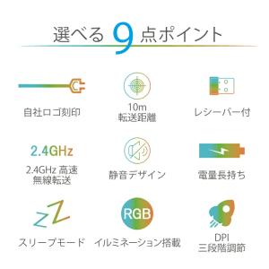 マウス ワイヤレスマウス 充電式 薄型 イルミ...の詳細画像2