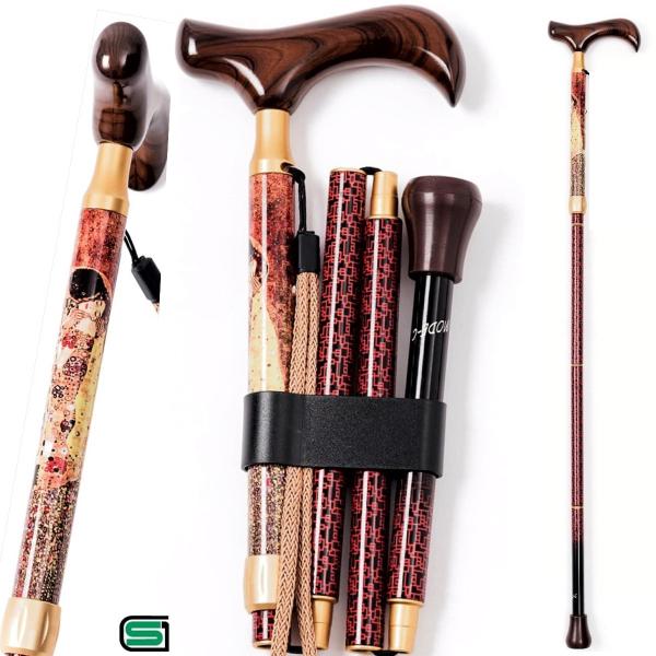 杖 おしゃれ 女性 折りたたみ ステッキ 軽量 介護 送料当店負担　A-K1 爆買