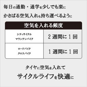 自転車 空気入れ フットポンプ シングル 足踏...の詳細画像1