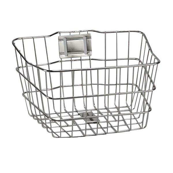 自転車 カゴ 前用 フロント 子供 幼児 キッズバイク用 ワイヤー前カゴ シルバー センタン工業