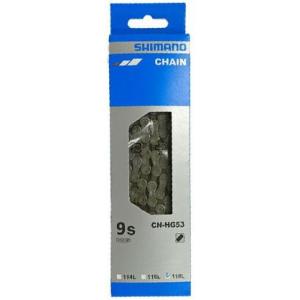 自転車 チェーン 9S 9段用 リンク数118 シルバー SHIMANO シマノ 外装 変速 9速 ...