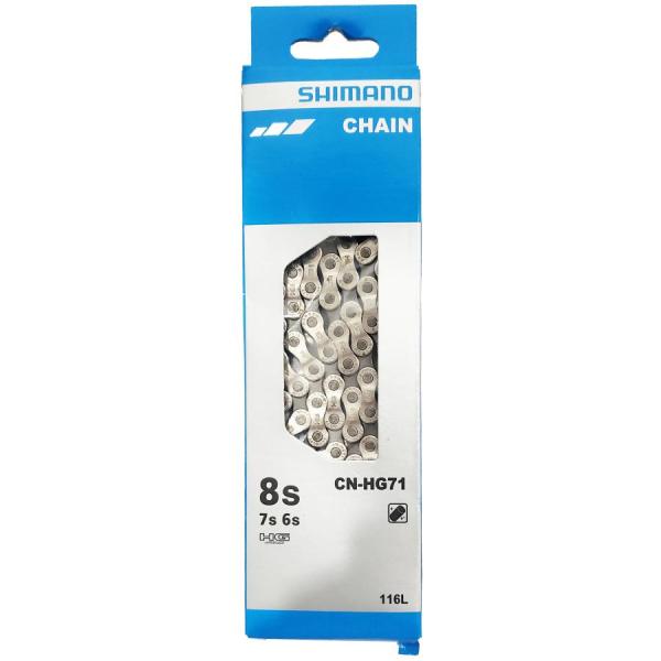 自転車 チェーン 6-8S 6-8段用 116リンク シルバー SHIMANO シマノ 外装 変速 ...
