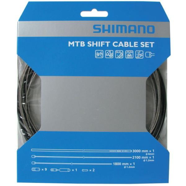 自転車 SHIMANO シマノ MTB シフトケーブルセット ブラック マウンテンバイク