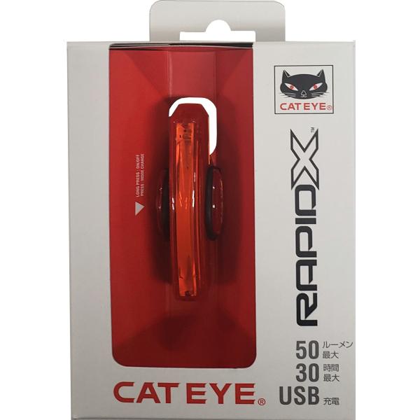 自転車 テールライト 充電式 CATEYE キャットアイ RAPID X ラピッドエックス レッド ...