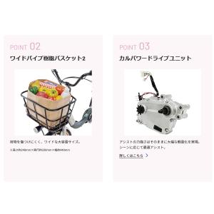 電動アシスト自転車 電動自転車 子乗せ付き P...の詳細画像3