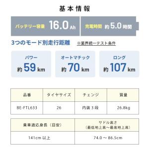 電動アシスト自転車 Panasonic パナソ...の詳細画像3