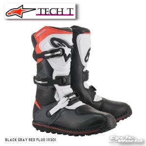 Alpinestars TECH T バイクブーツ モトクロス赤/黒/白