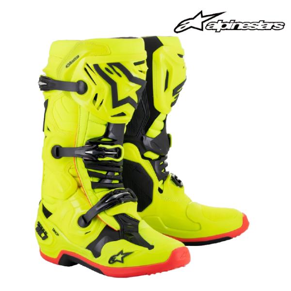 正規品〔Alpinestars〕 2010020 TECH 10 ブーツ ＜YELLOW FLUO ...