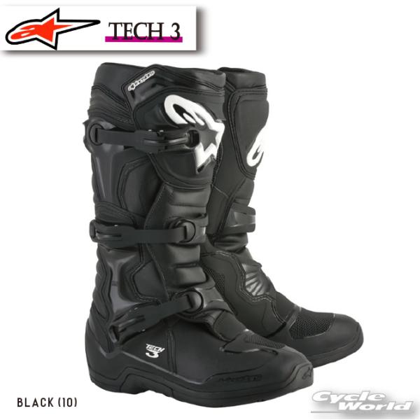 正規品〔Alpinestars〕 2013018 TECH 3 ＜BLACK＞ 10 ブラック 黒 ...