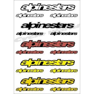 ×《あすつく》 〔ALPINESTARS〕 664301 アルパインスターズステッカーキット ロゴ デカール シール シート 正規品 直輸入
