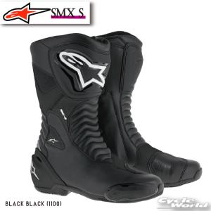 正規品〔Alpinestars〕 2223517 SMX S ＜BLACK BLACK＞ 1100 ライディングブーツ ストリート ツーリング 街乗り シンプル アルパインスターズ 【バイク用品】｜サイクルワールド