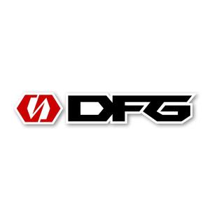 【DIRT FREAK】【ダートフリーク】　DFG アイロンプリント　ブラック　（10cm）  【バイク用品】｜cycle-world