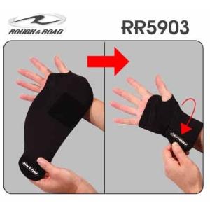 《ネコポス対応》正規品〔ROUGH&amp;ROAD〕 RR5903 リストアシストバンド 冬用 寒さ対策 ...